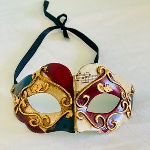 Hand painted Venetian Masquerade Mask